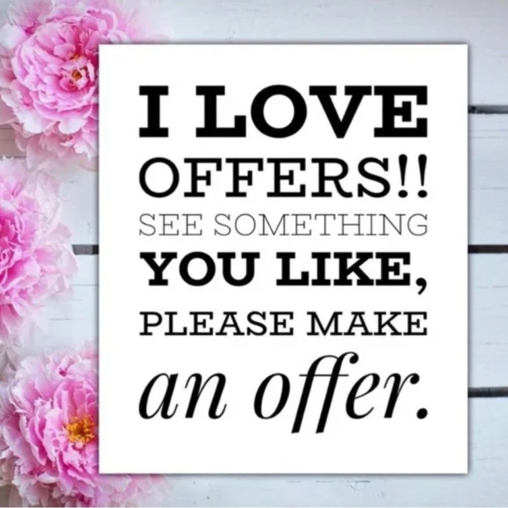 an offer, I just want to clear out these items 🤍